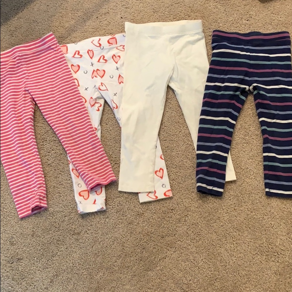 Bundle of girls leggings 3T